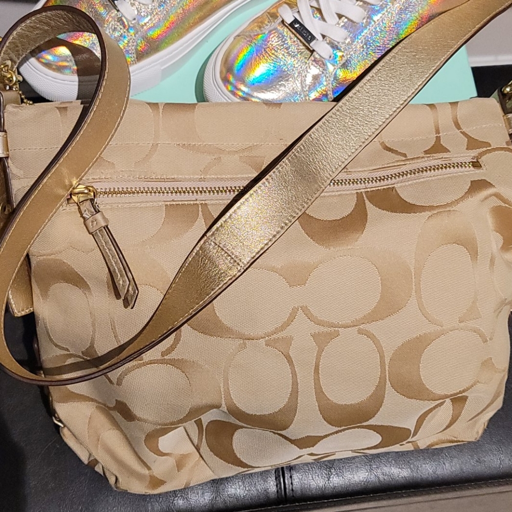 Women Coach Shoulder Strap bag